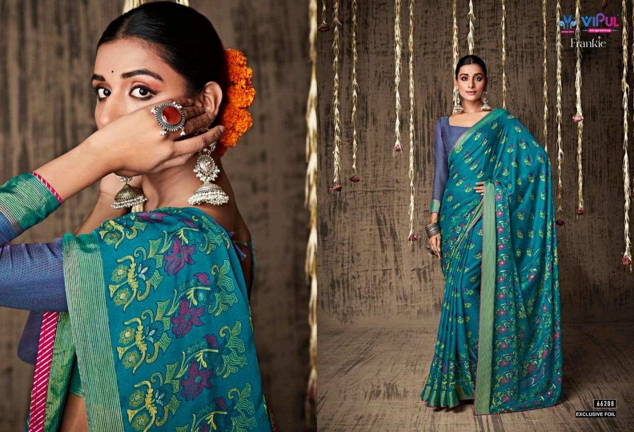 Frankie By Vipul  66204-66215 Printed Sarees Catalog